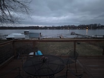 Winter view. it was captivating. All you wanted to do was drink your coffee and look out the window. We saw 2 swans