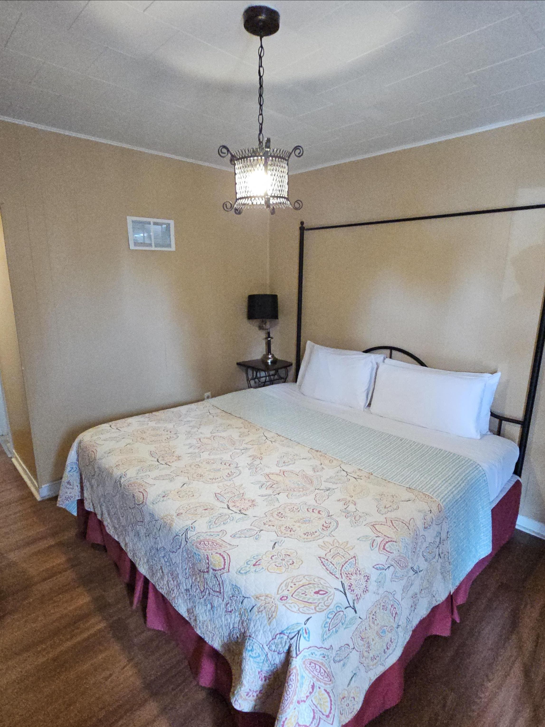 A nice king size bed 