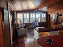 Lots of light during the day with a screened porch