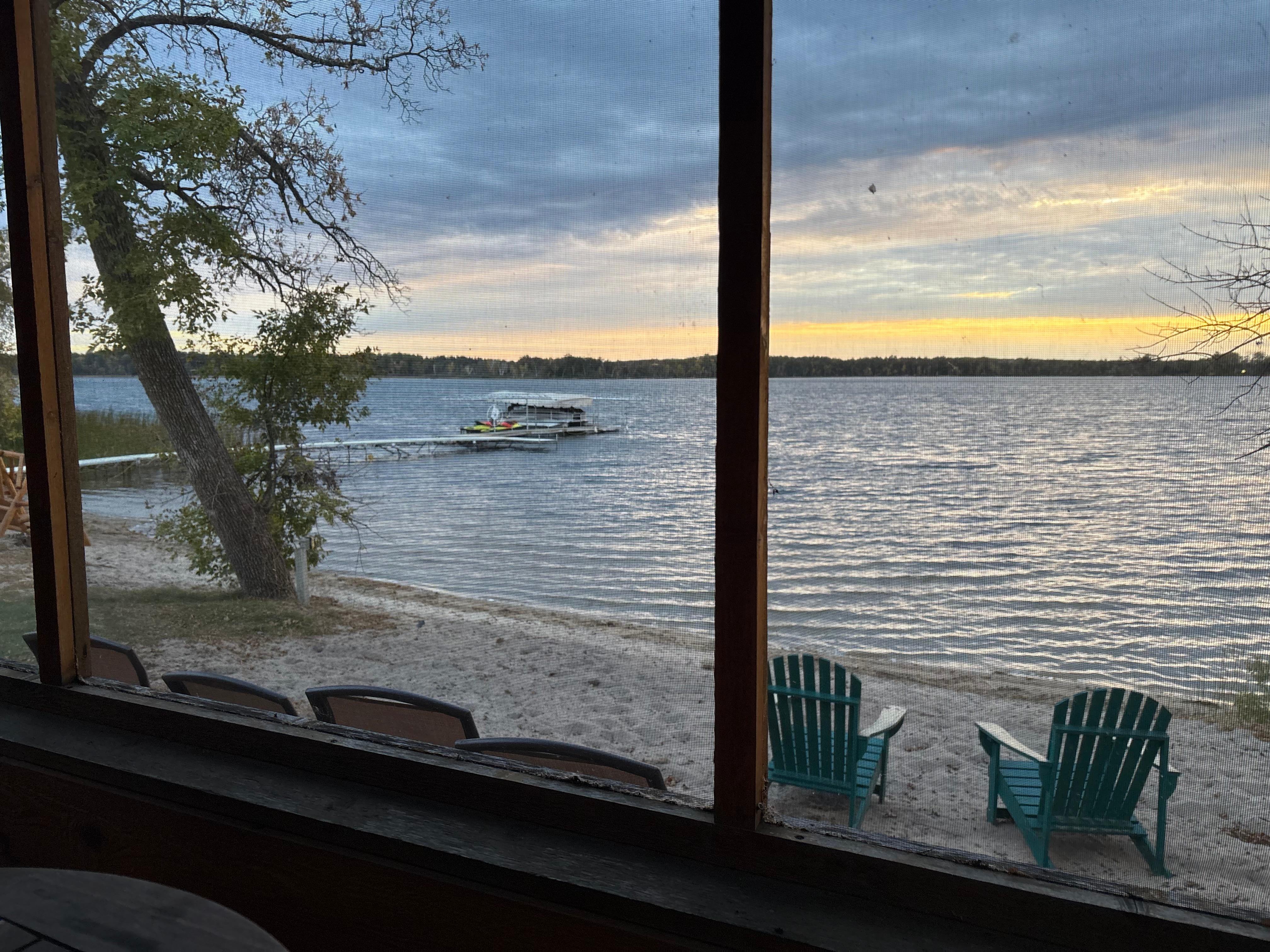 View from screened in porch