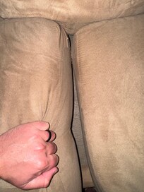Crumbs and garage in couch cushions