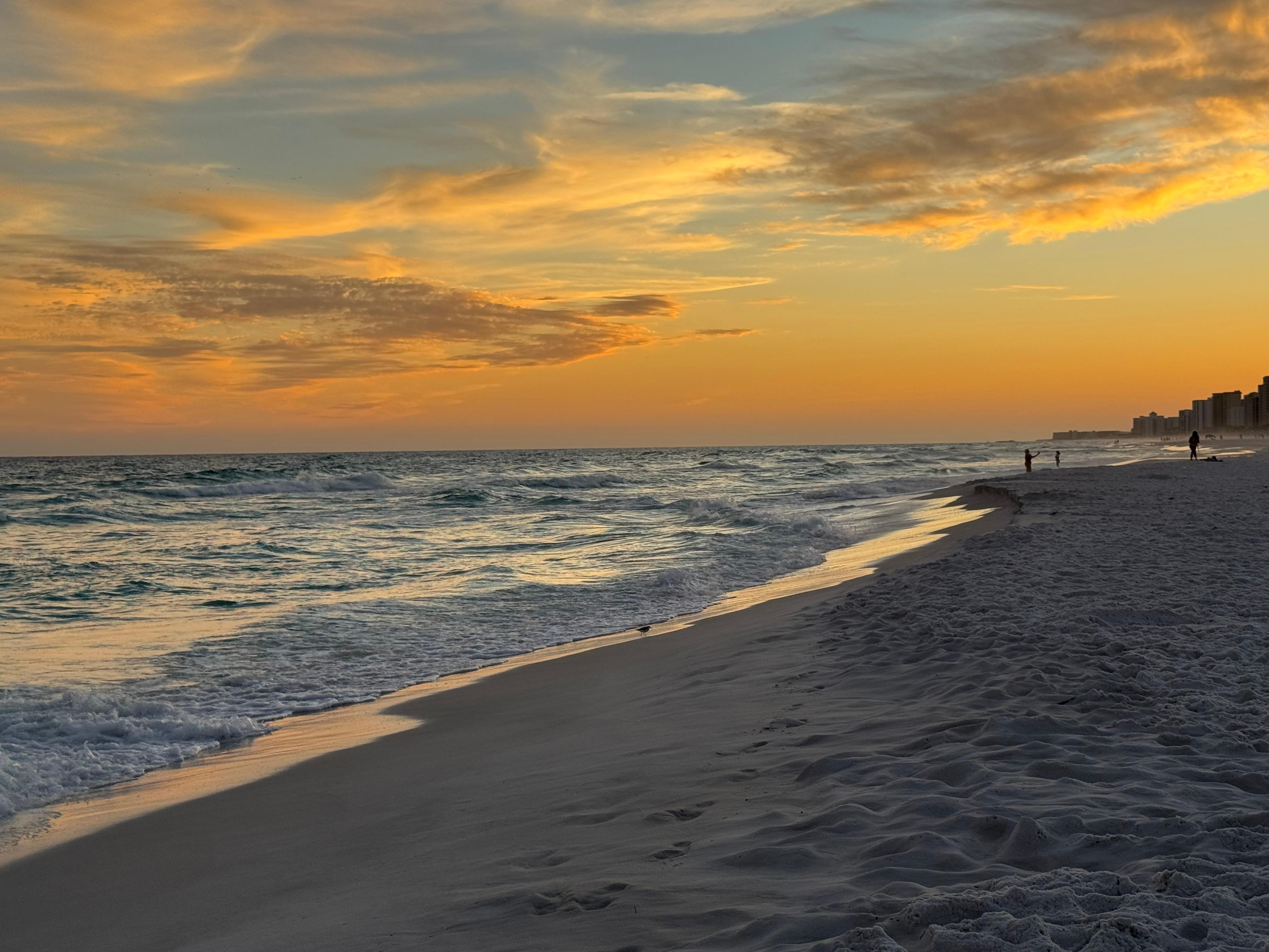 Sunset view from beach
