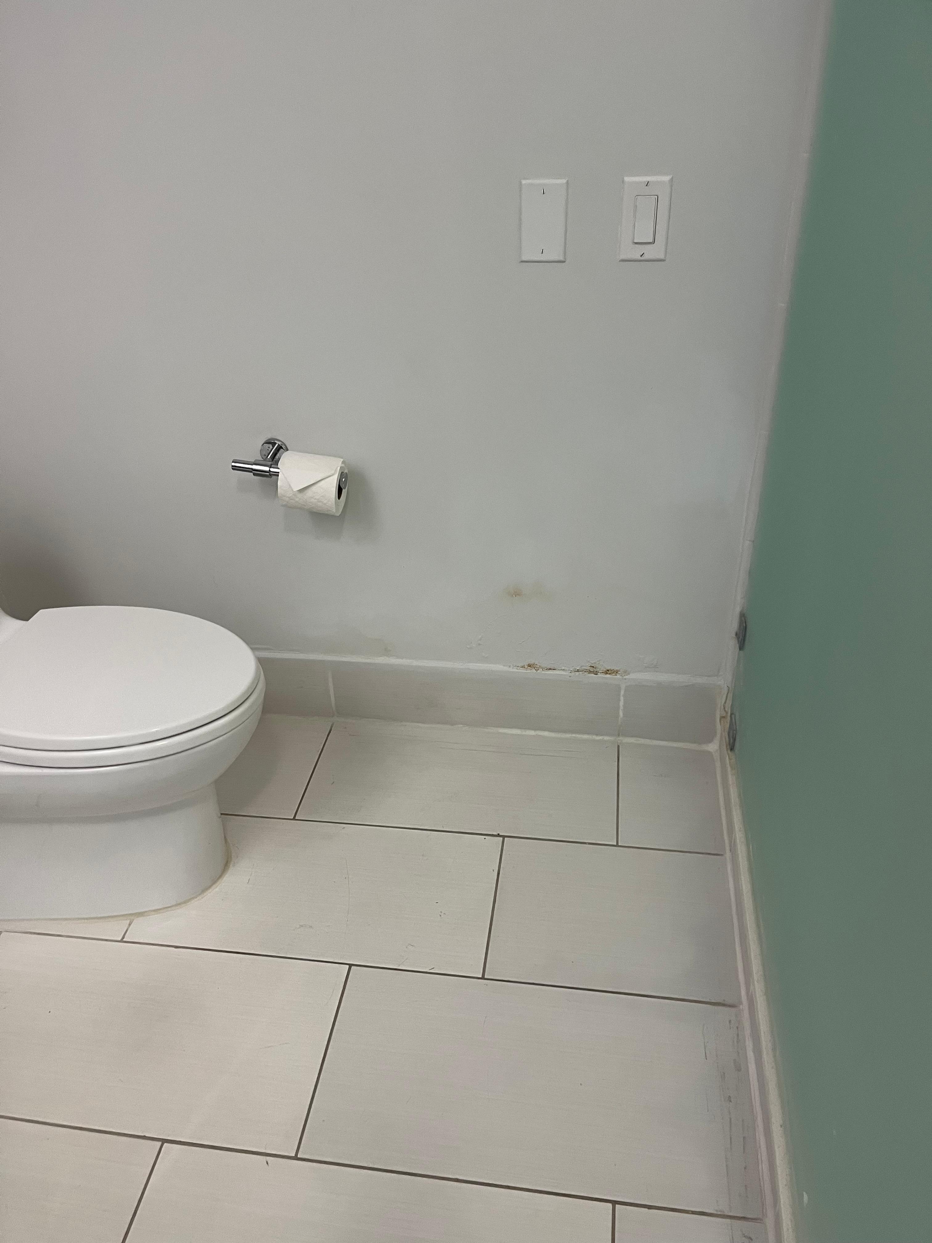 Appears to be water damage that’s painted over 