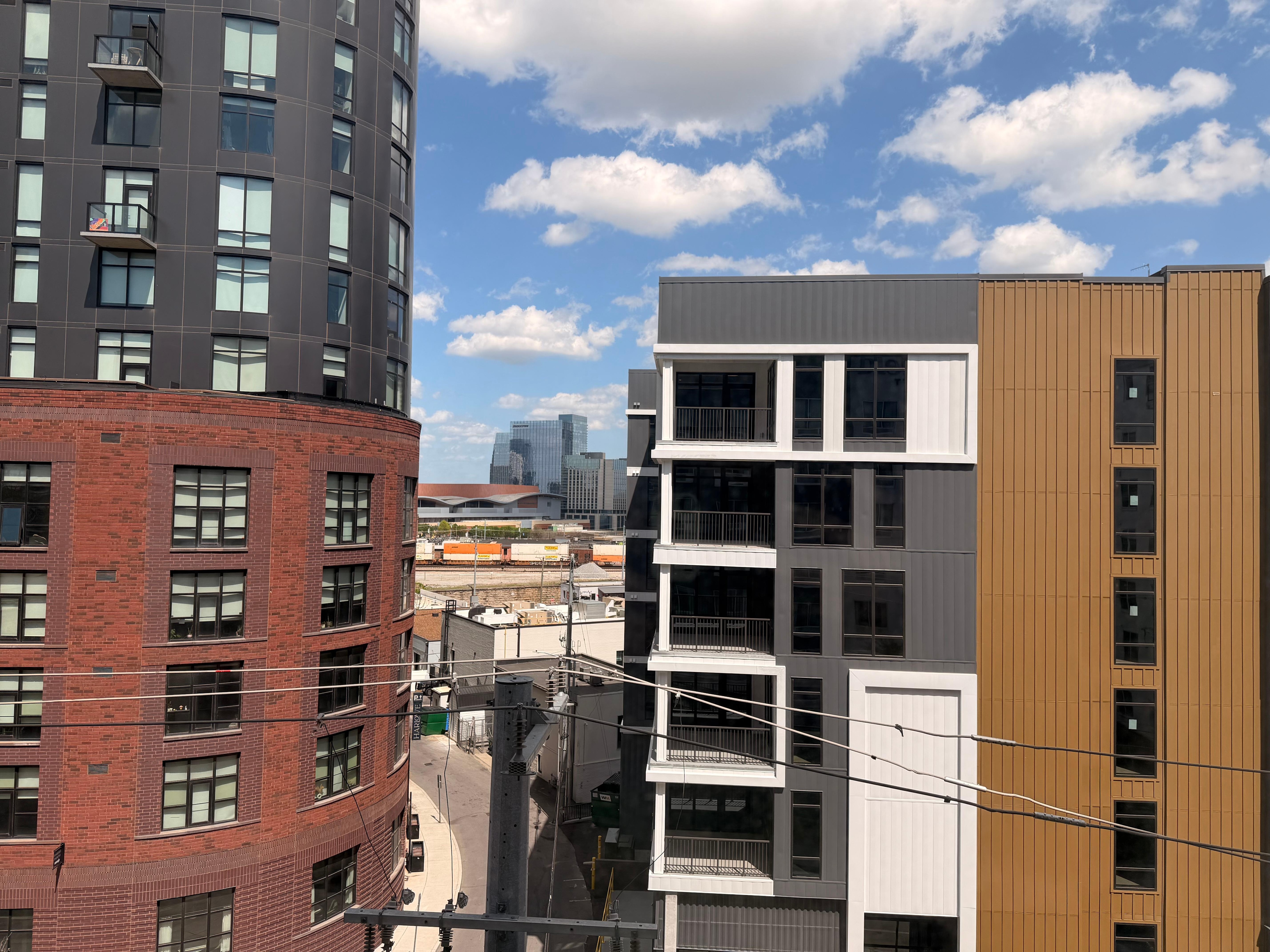 View of downtown from our room 