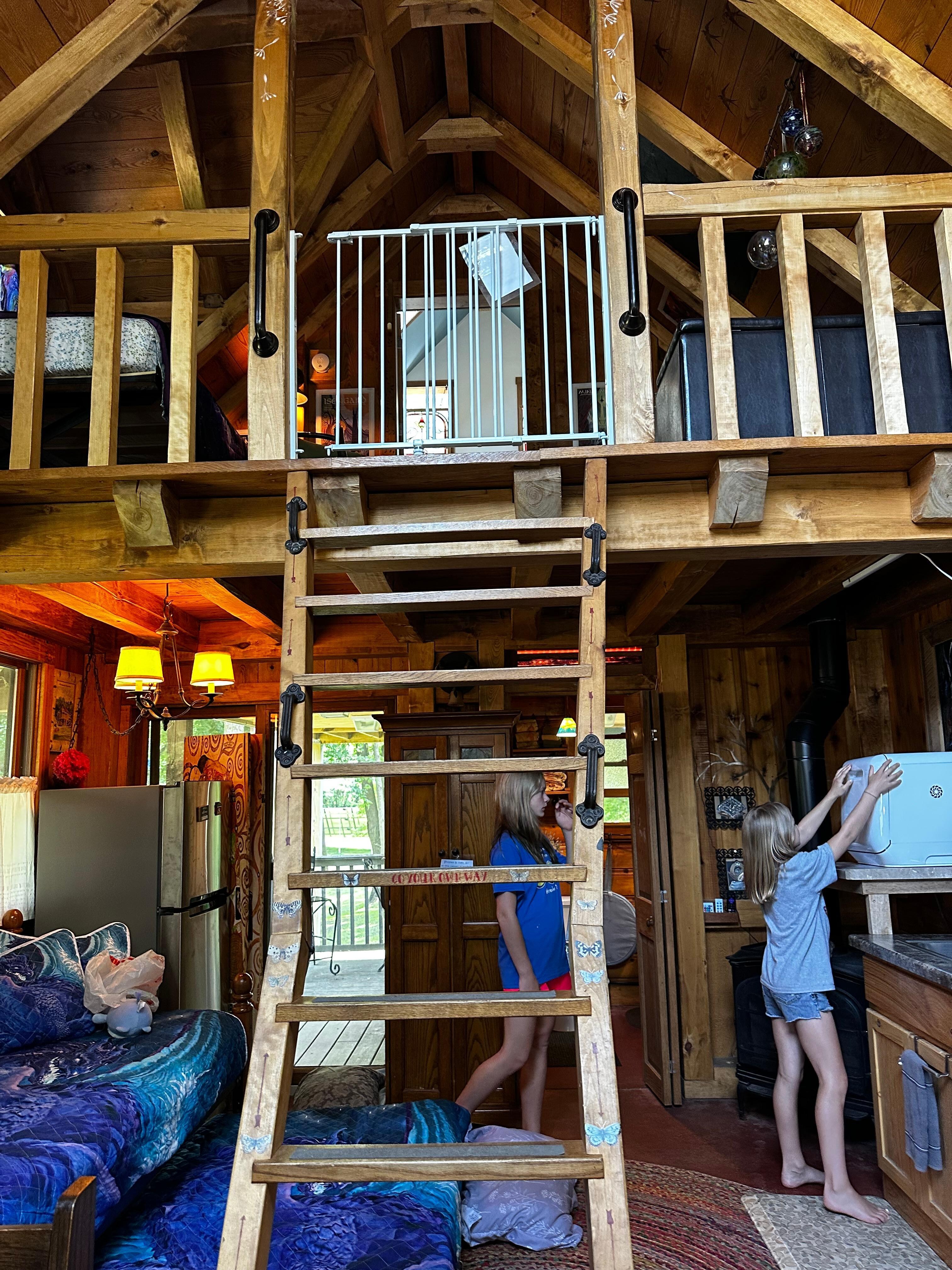 Liked the gate we could close at night to the upstairs. 