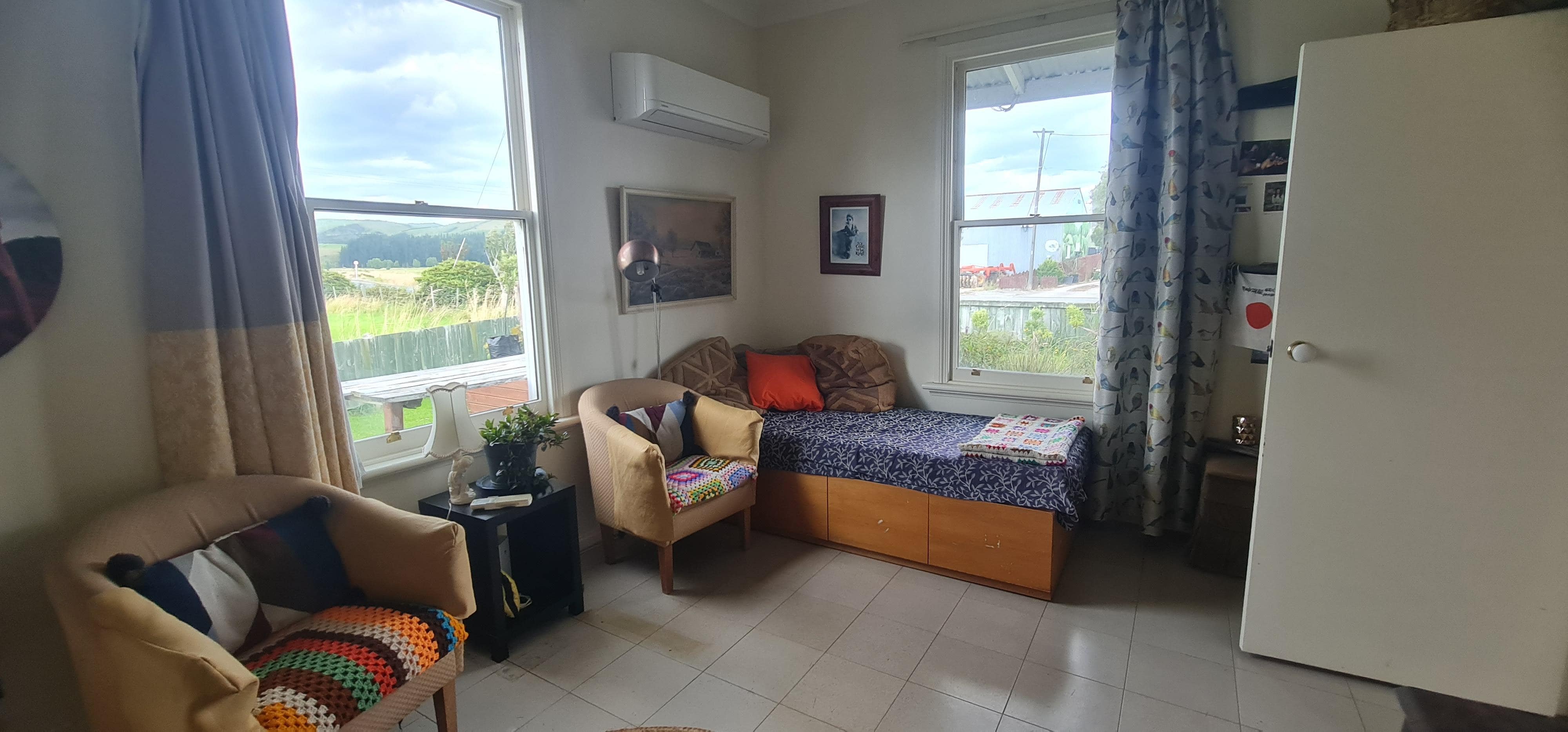 Sitting area and heatpump