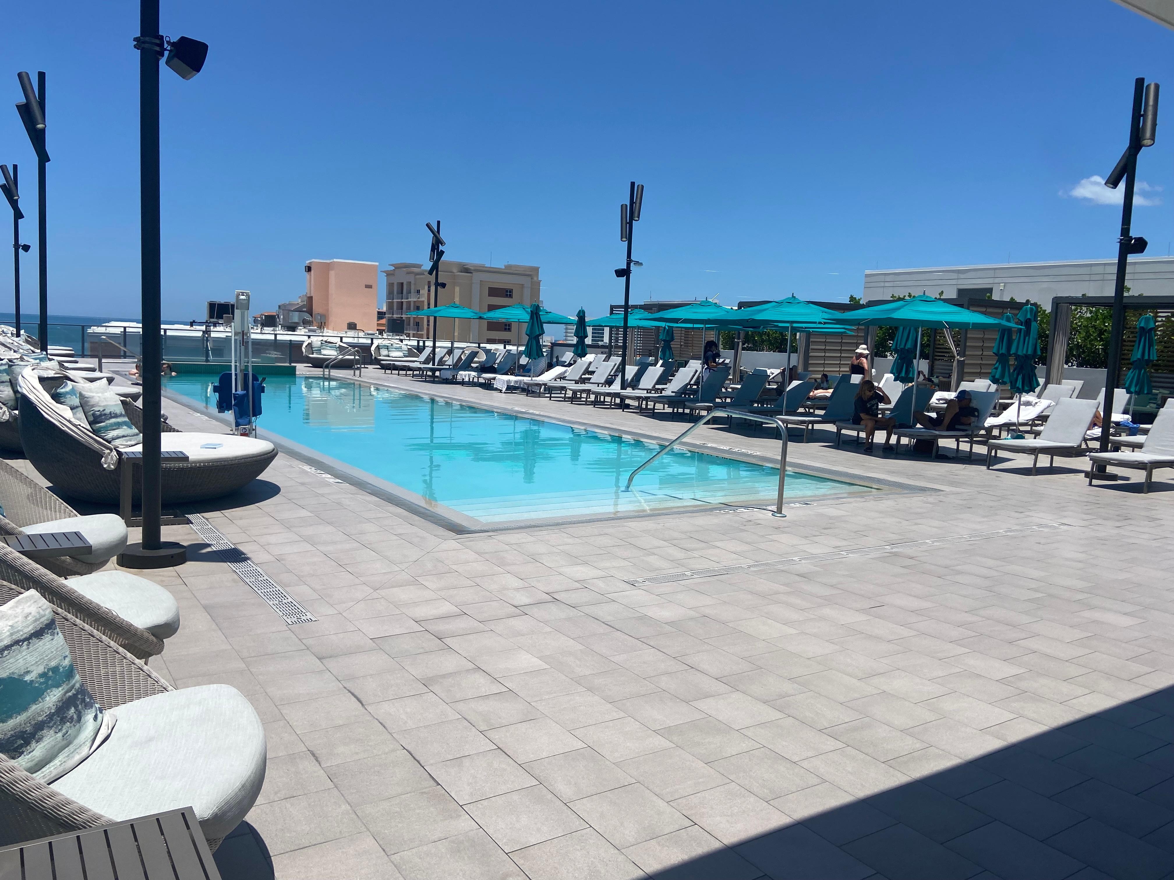 Pool up on the 11th floor