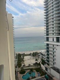 Beach view from the balcony