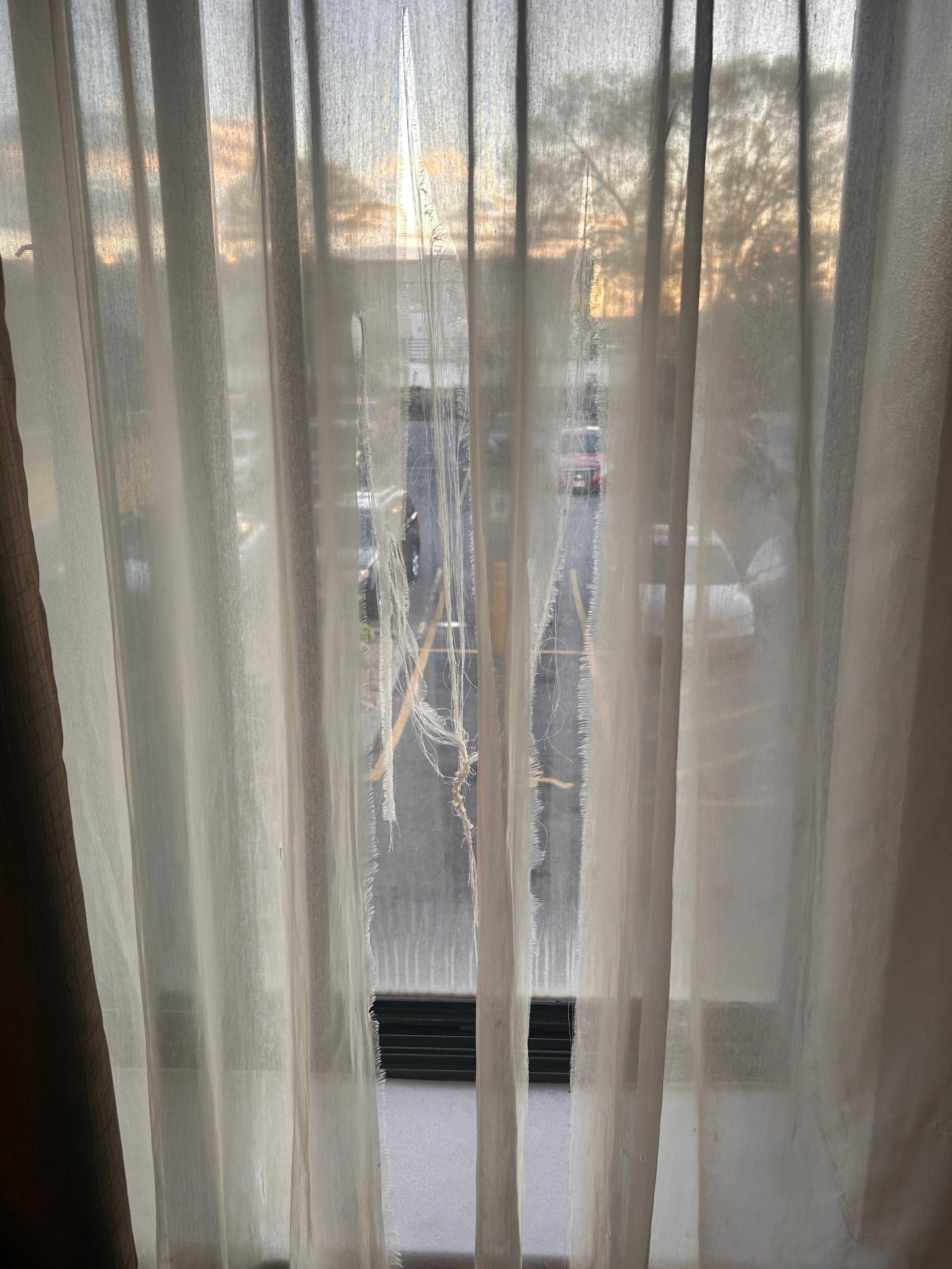 Curtains ripped