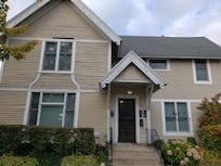 The front of the house.