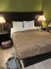 This is supposedly the “king size” bed.