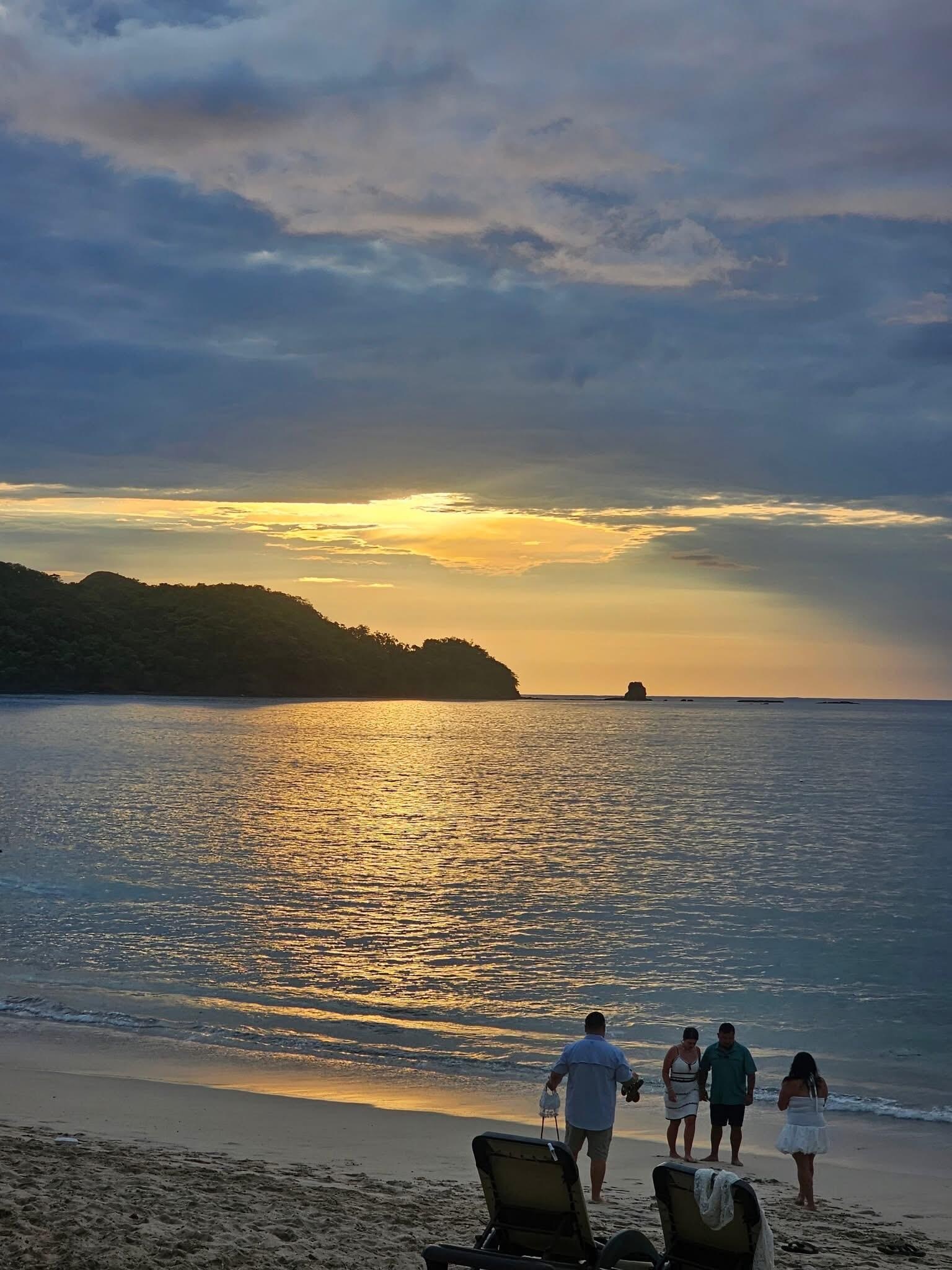 Sunset at the resort 