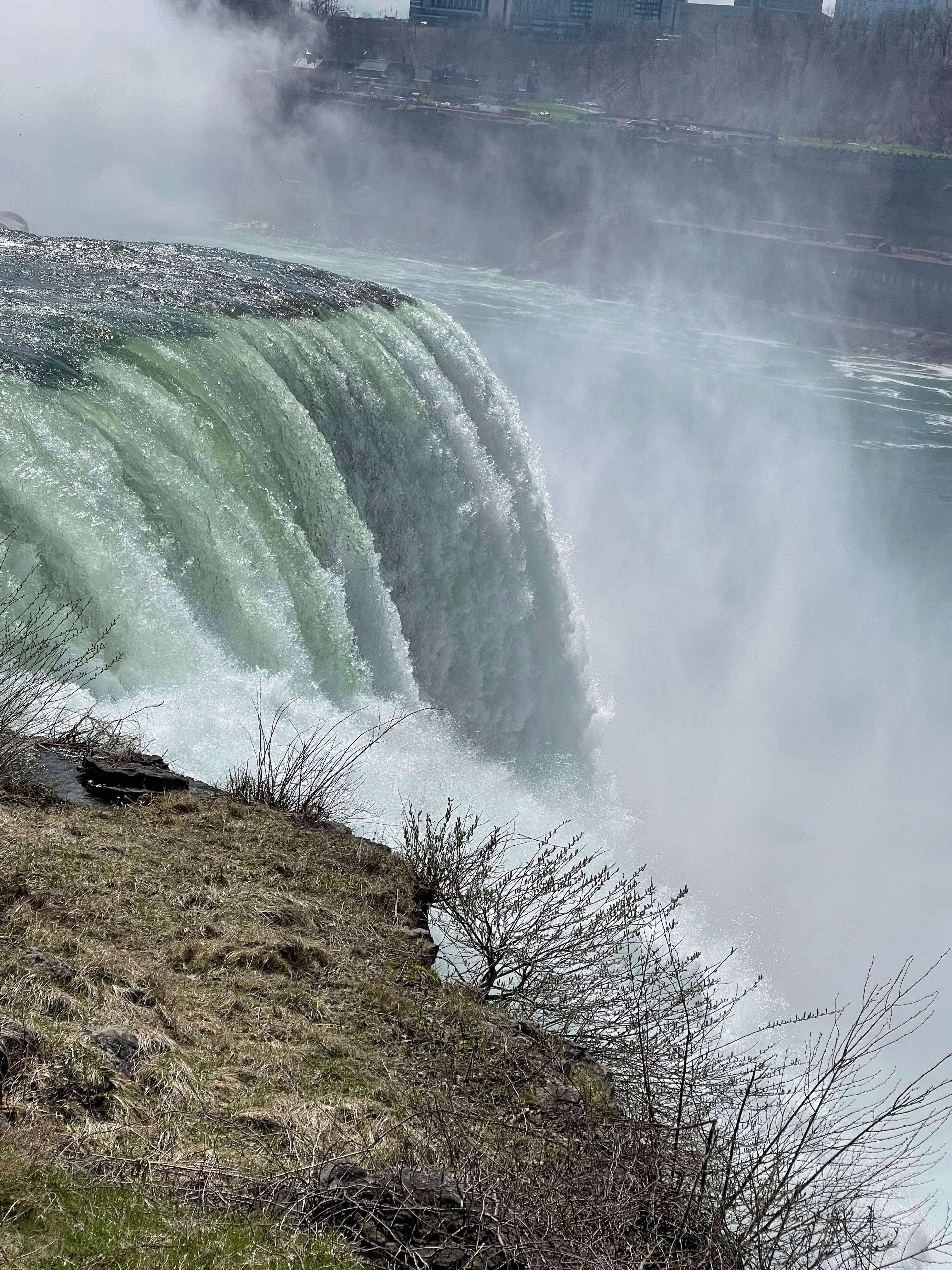 A view of a few pics of the falls right down the road!  