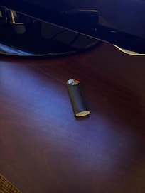 This was a lighter that was left behind by whoever either stayed before us or whoever cleaned our room before we came.