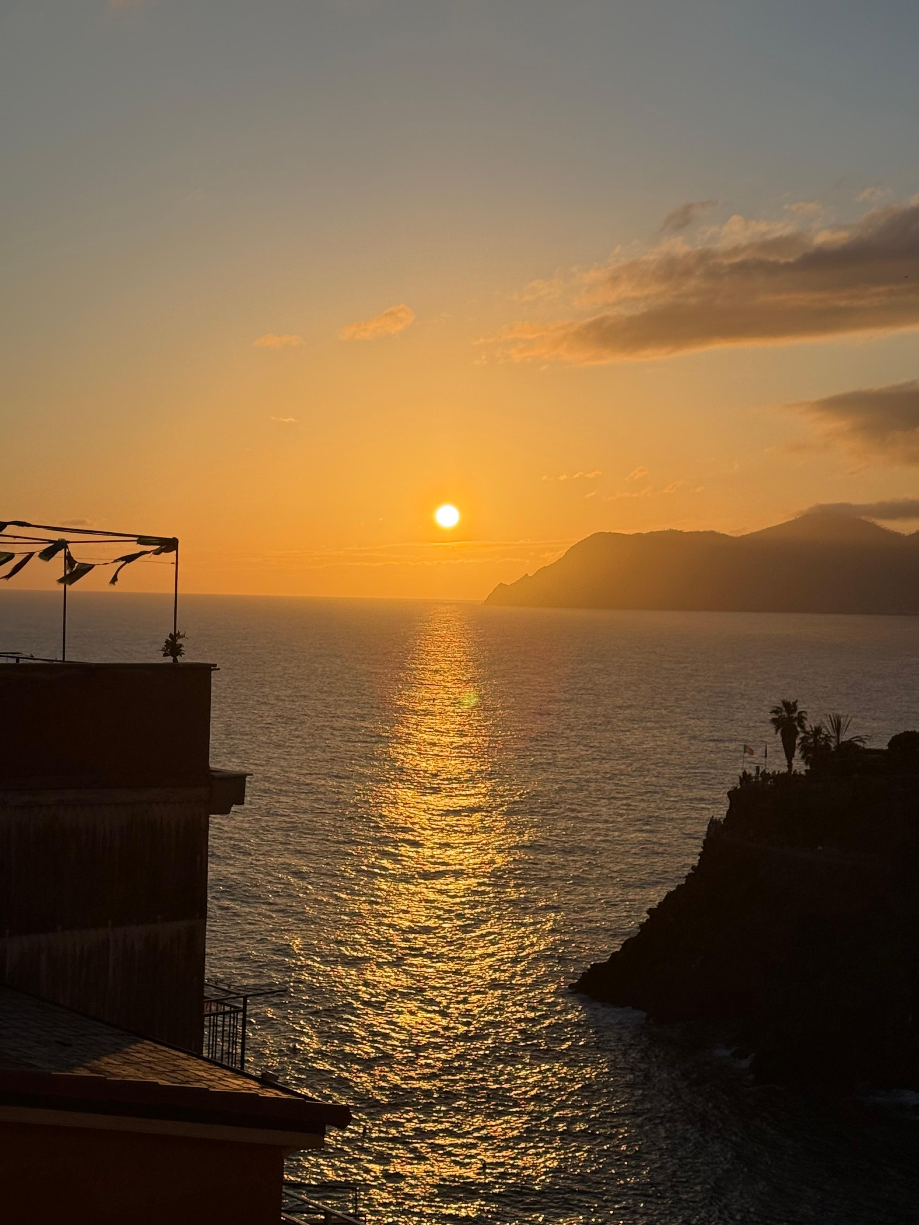 Sunset from balcony