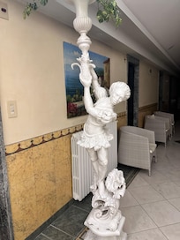 Moorish statue inside the massage area.