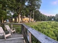Public park on the lake, 1/2 mile away