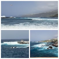 Flott strandpromenade rett ved