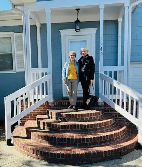 On front porch about to take off for another day-long local adventure.