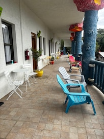 Here is the deck outside the room