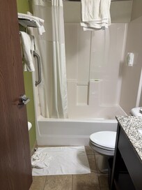 Initial room dirty bathroom