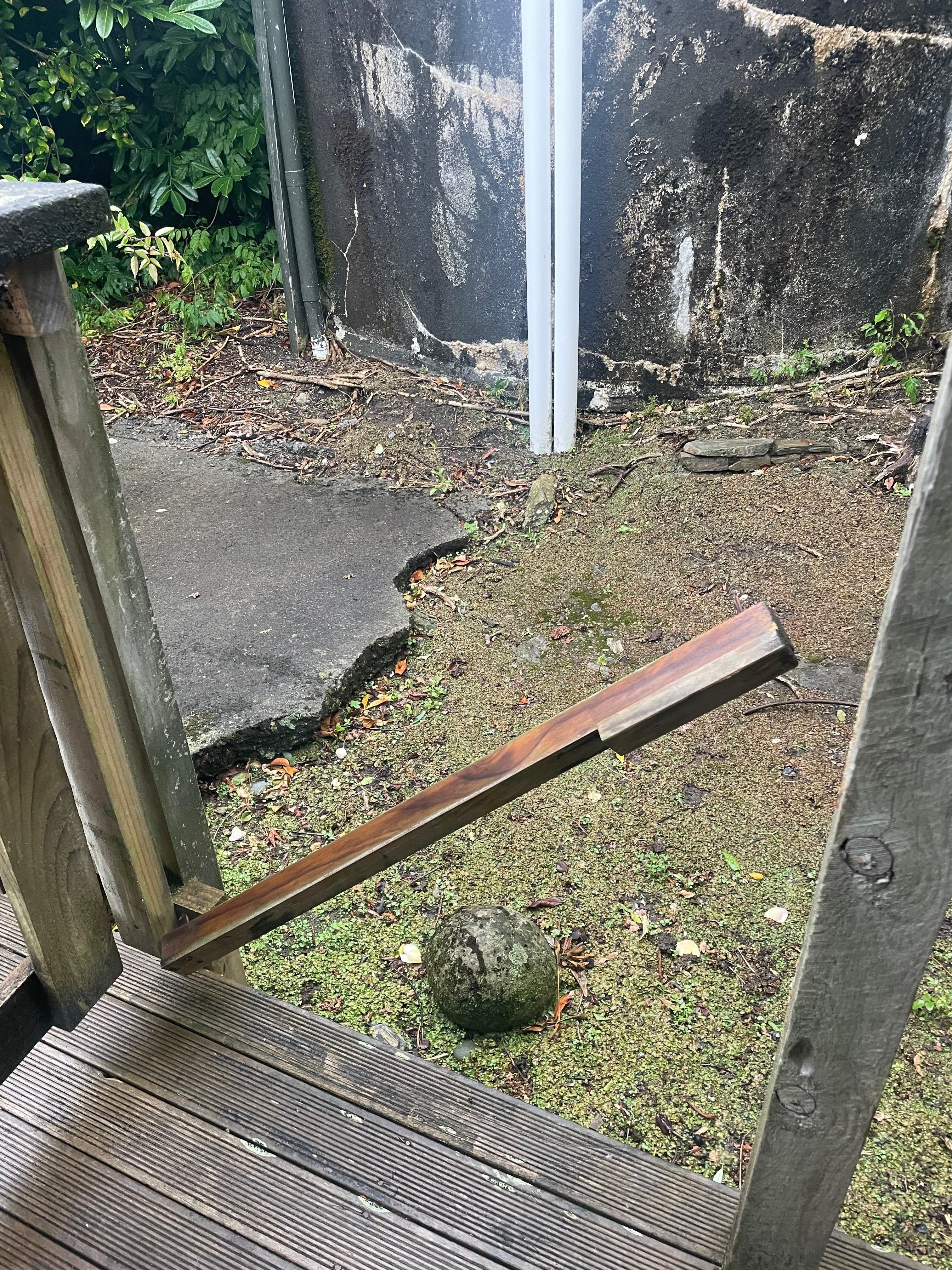 Broken decking