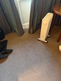 Carpet appears dirty