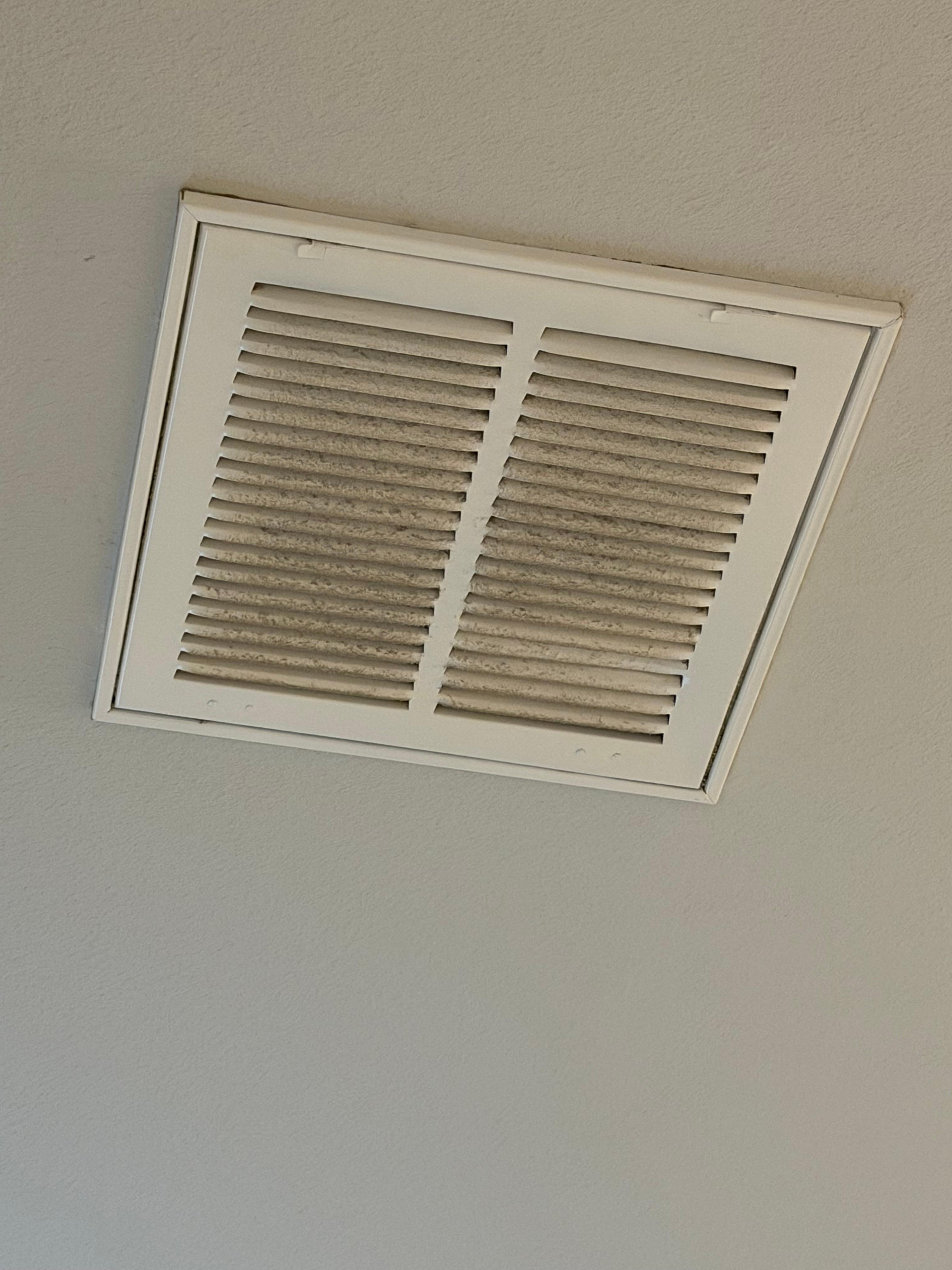 All hvac returns were dirty 