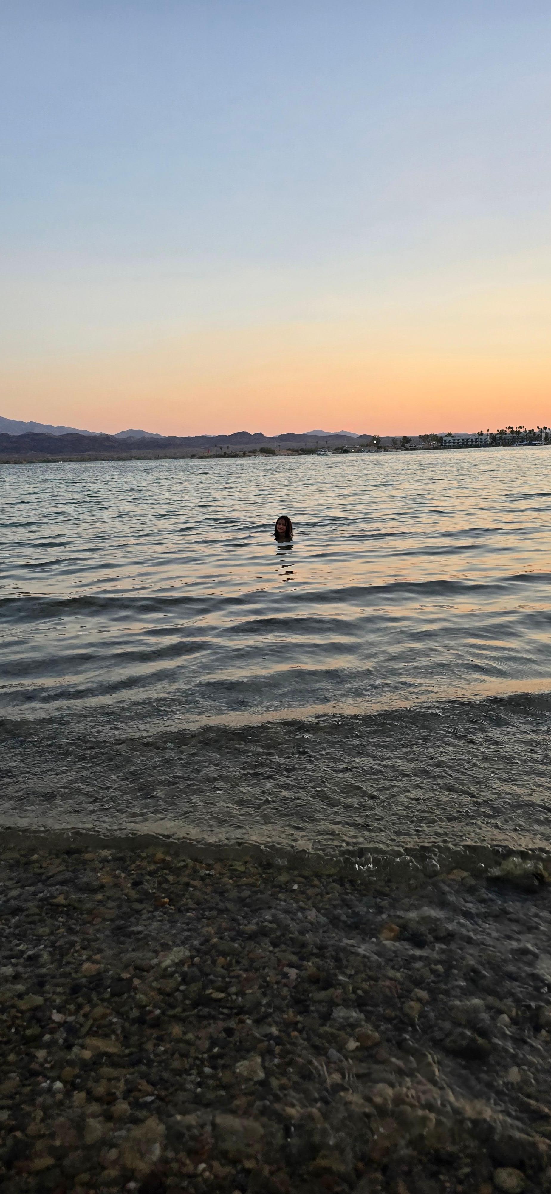 Fun time for the kiddos to swim and The sunsets were awsome