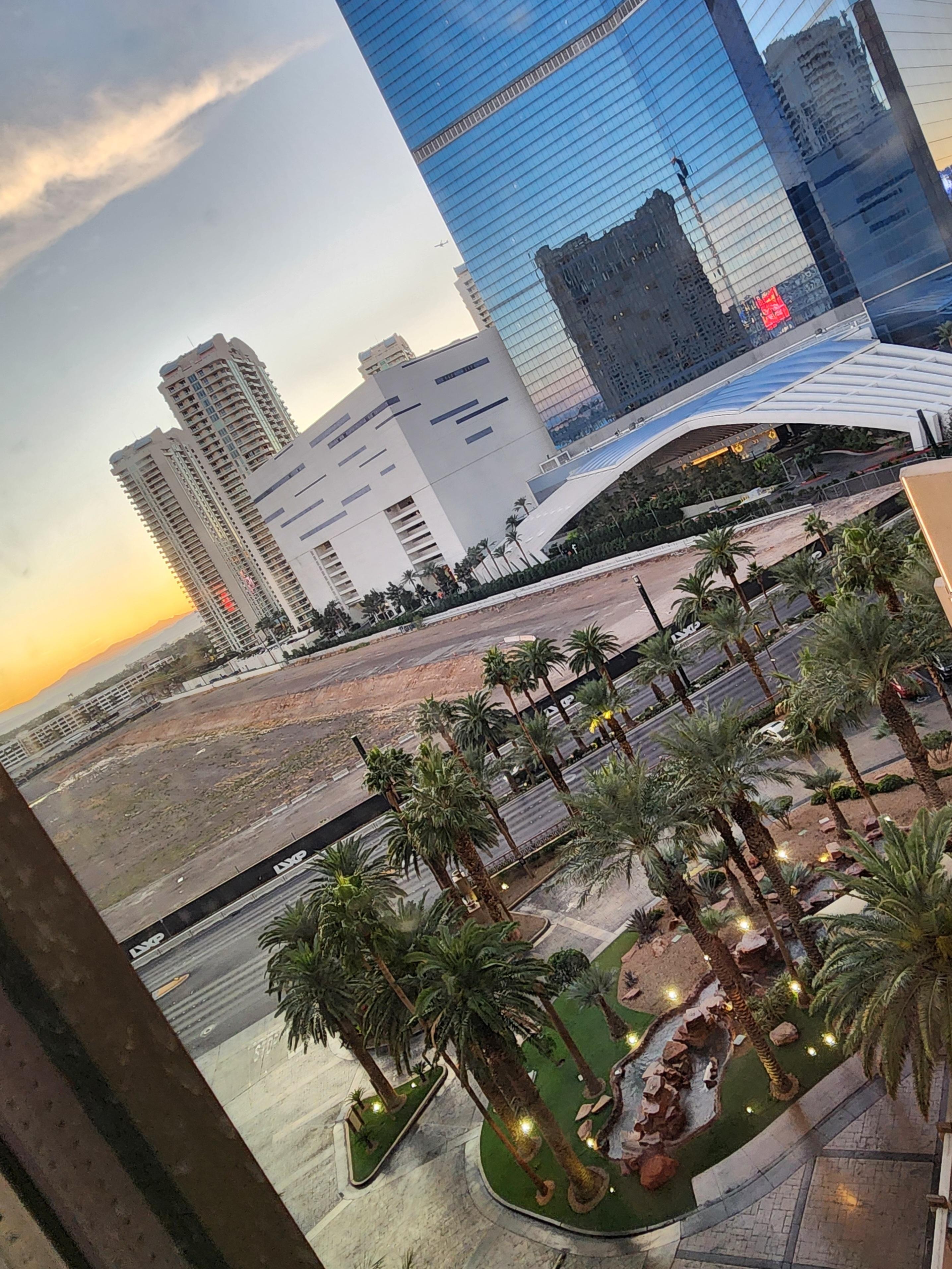 View from room at sunrise