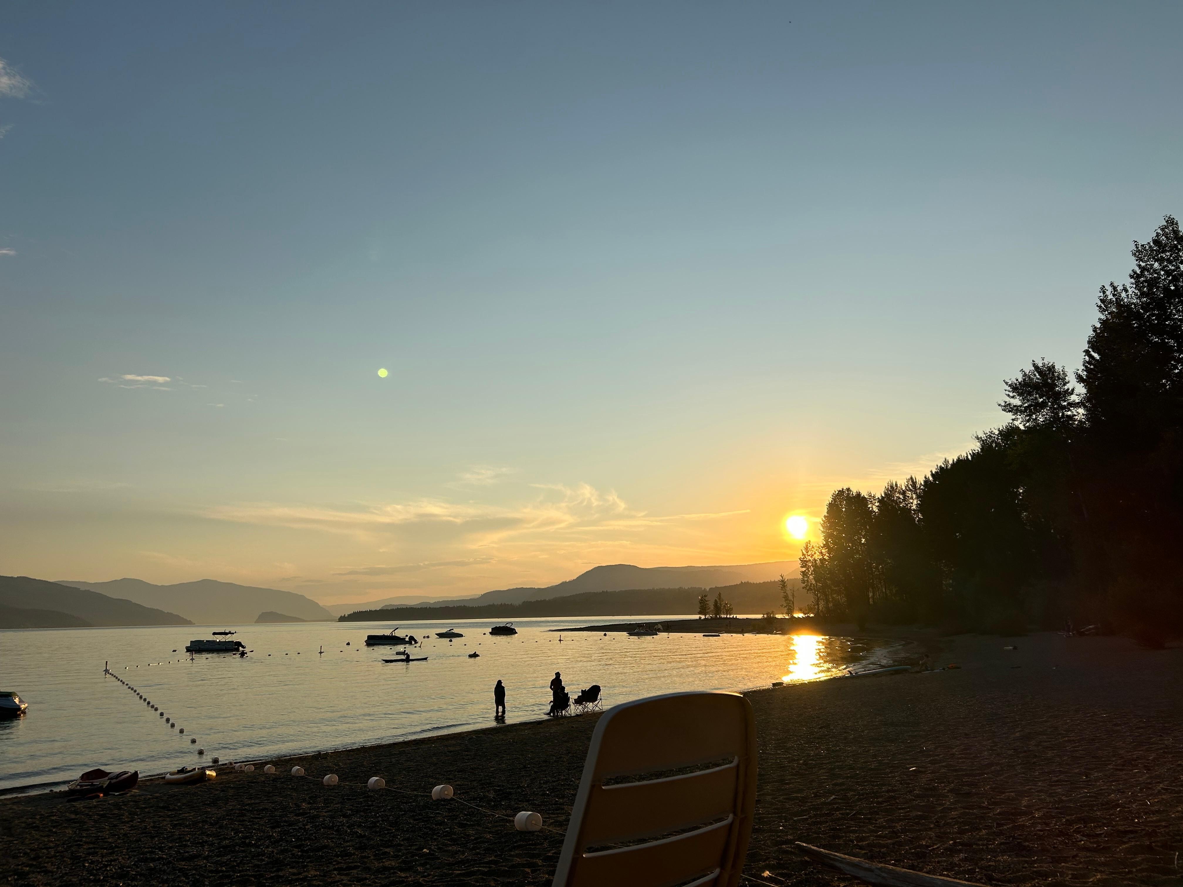The beach that is just across the road. 