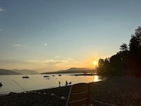 The beach that is just across the road.