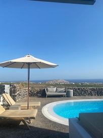View from 1 bedroom villa with private pool and hot tub