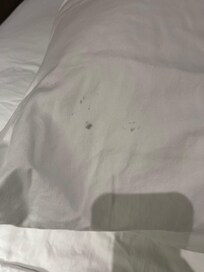 Stains in the pillow