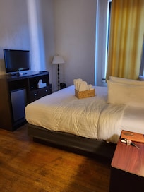 Entering the room upon arrival