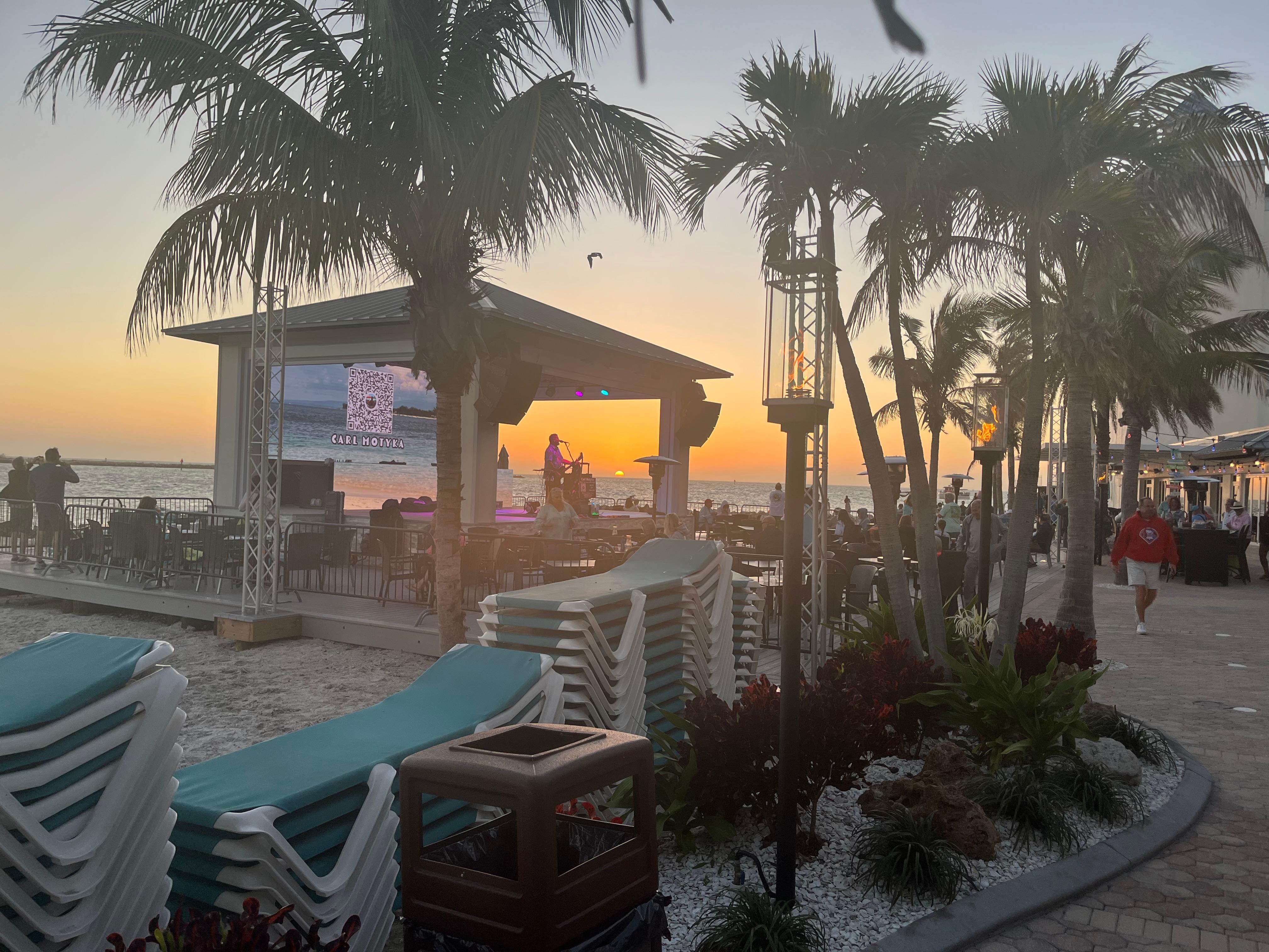 Stage tiki bar area