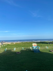 Sitting on the porch enjoying the view !