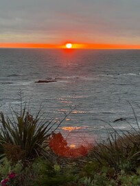 Sunset view from our cottage.