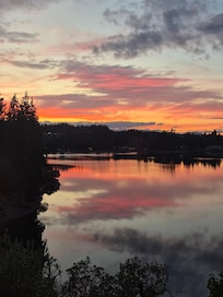 Sunset views from balcony