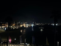 View from the room at night