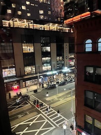 View from the hotel to the TD Garden. Literally right across the street