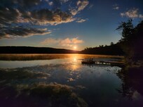 Sunrise from property at Brewer Lake
