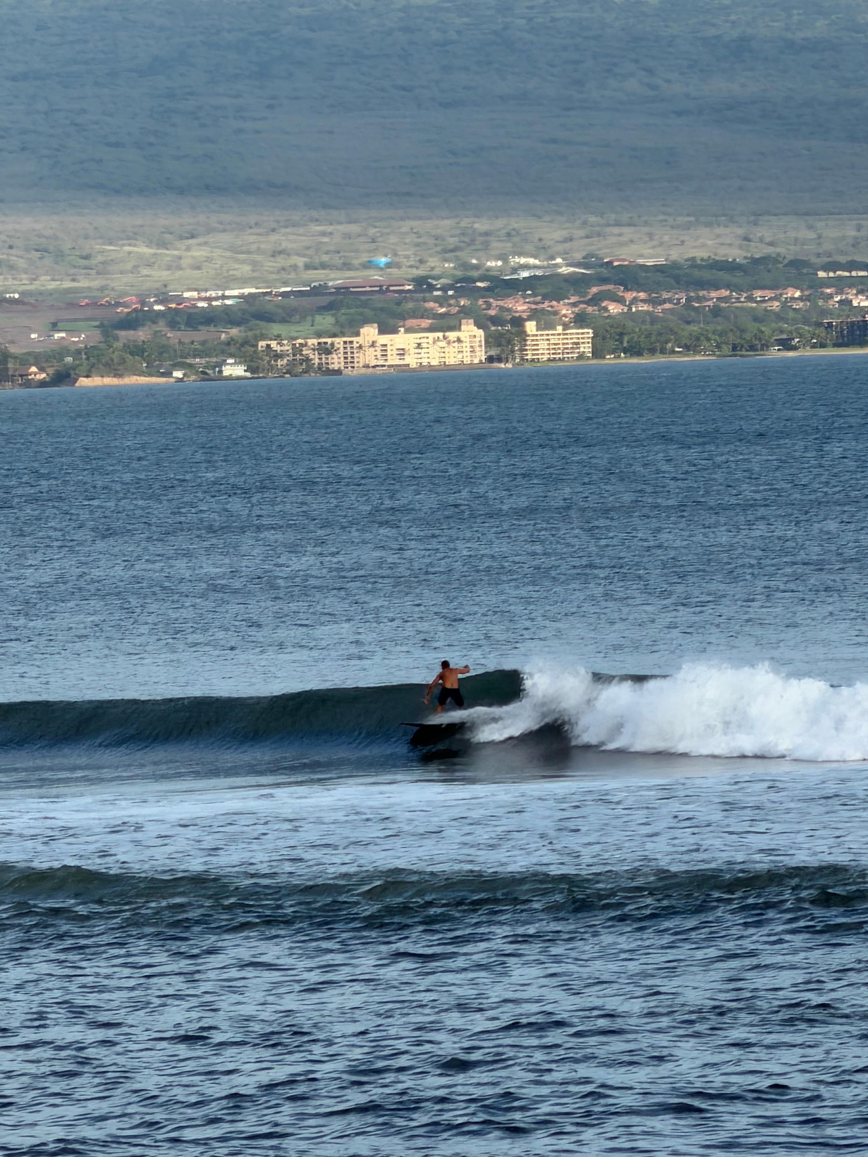 We caught a surfer. He was amazing! 