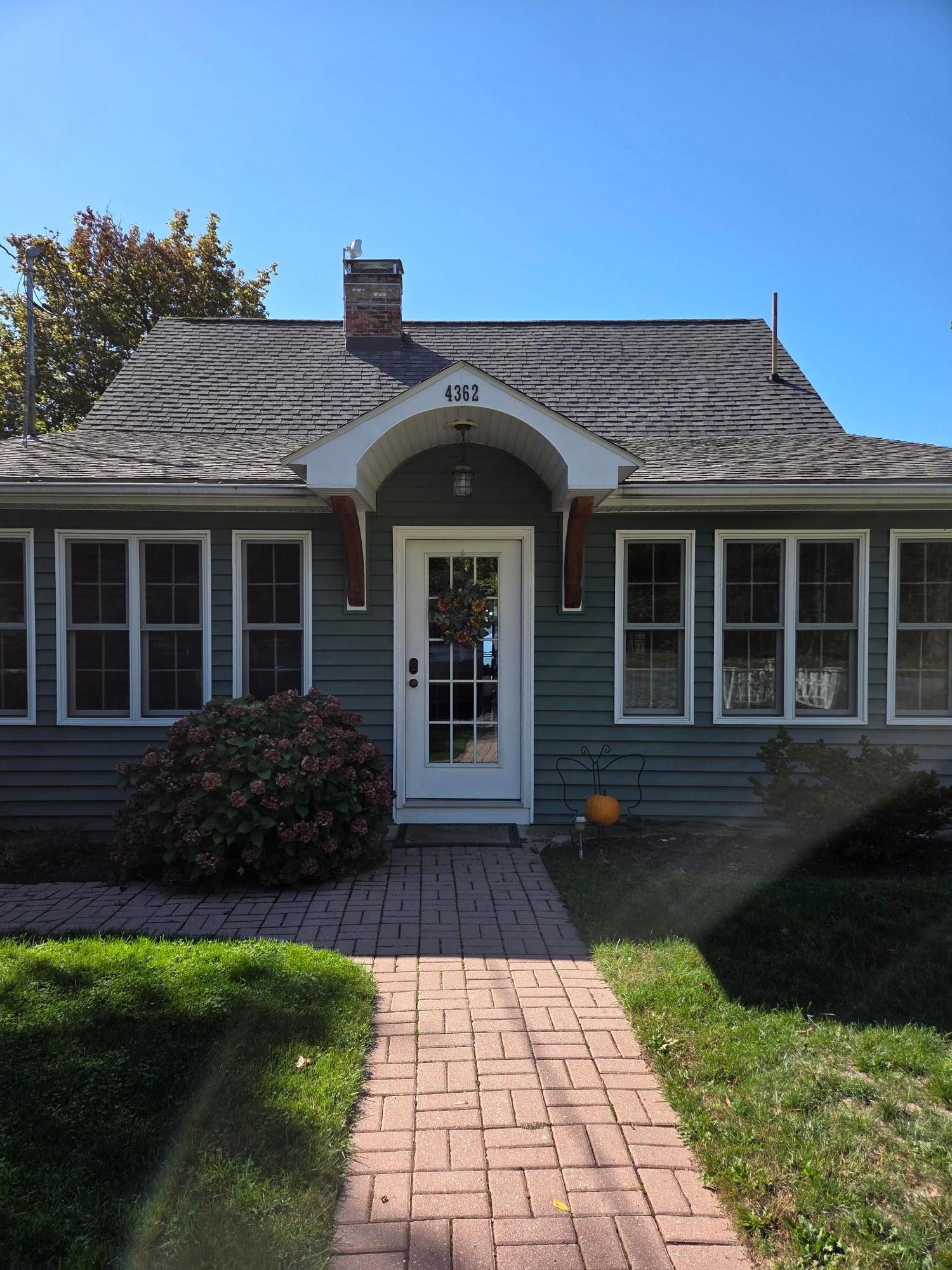 Front of the cottage