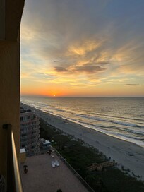 Sunrise from the balcony.