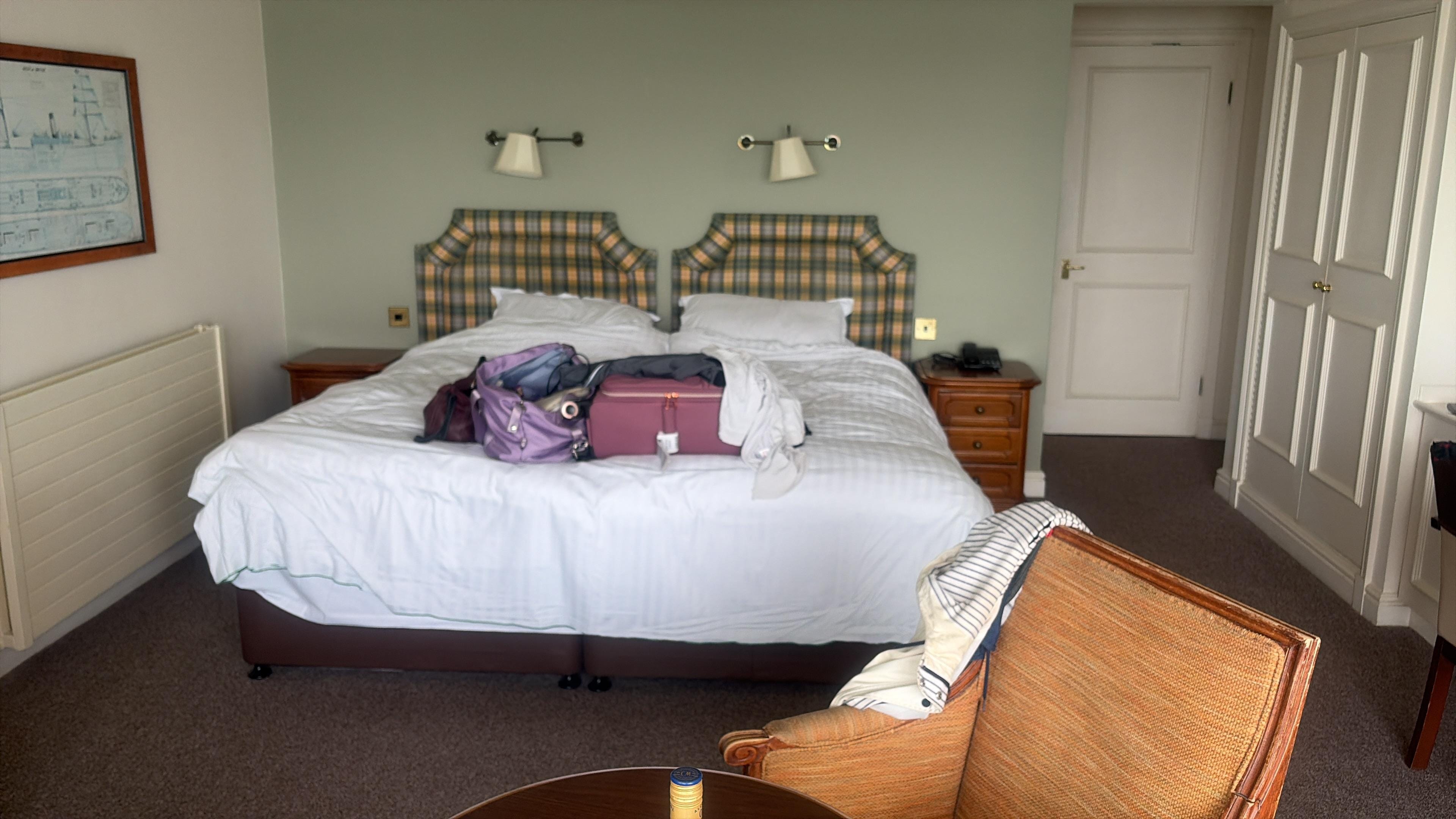 A very comfy room, would ask for these to be equipped with a mini fridge. 