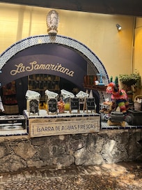 Aguas available to buy at reception area.