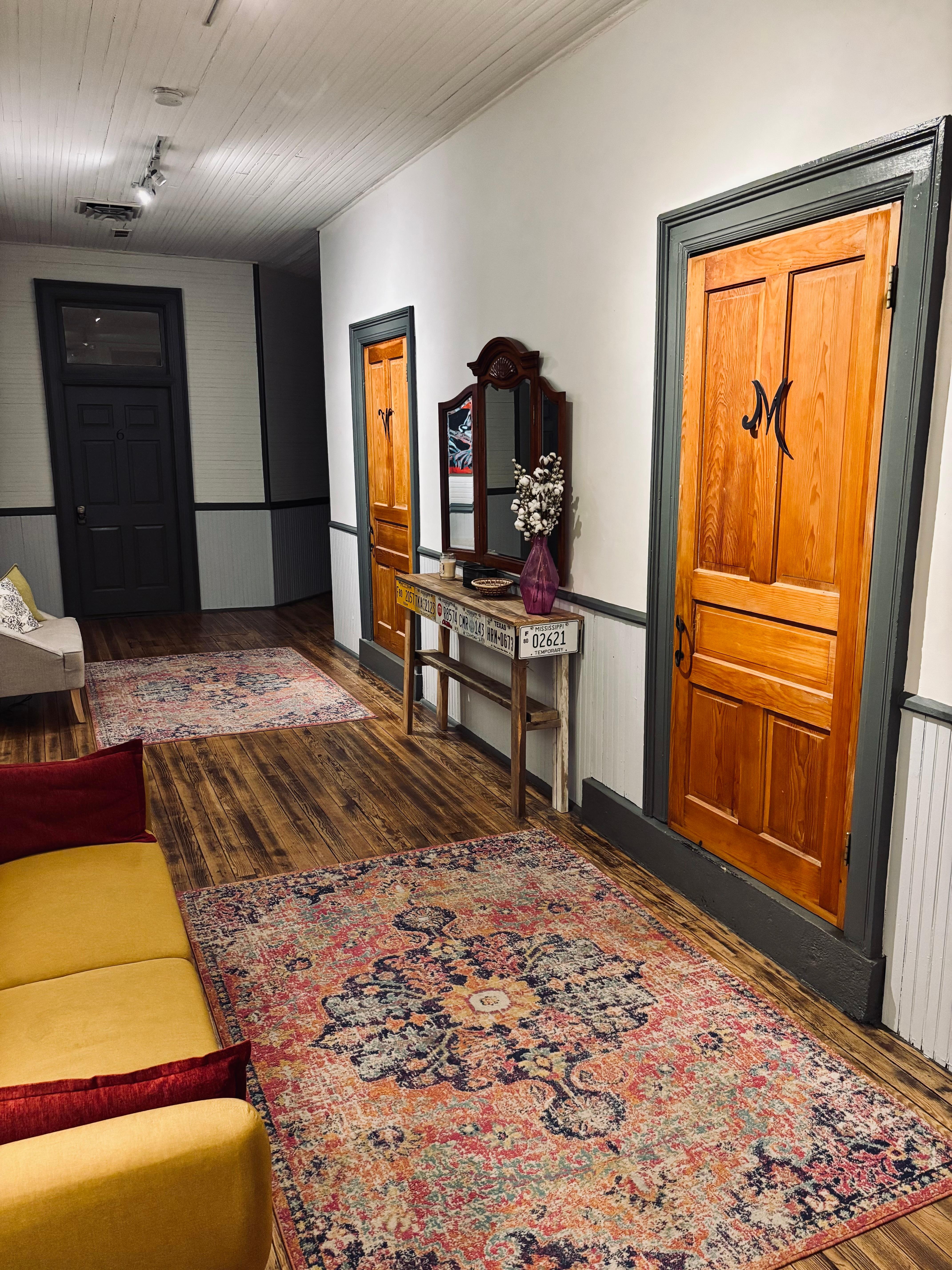 Second-story hallway