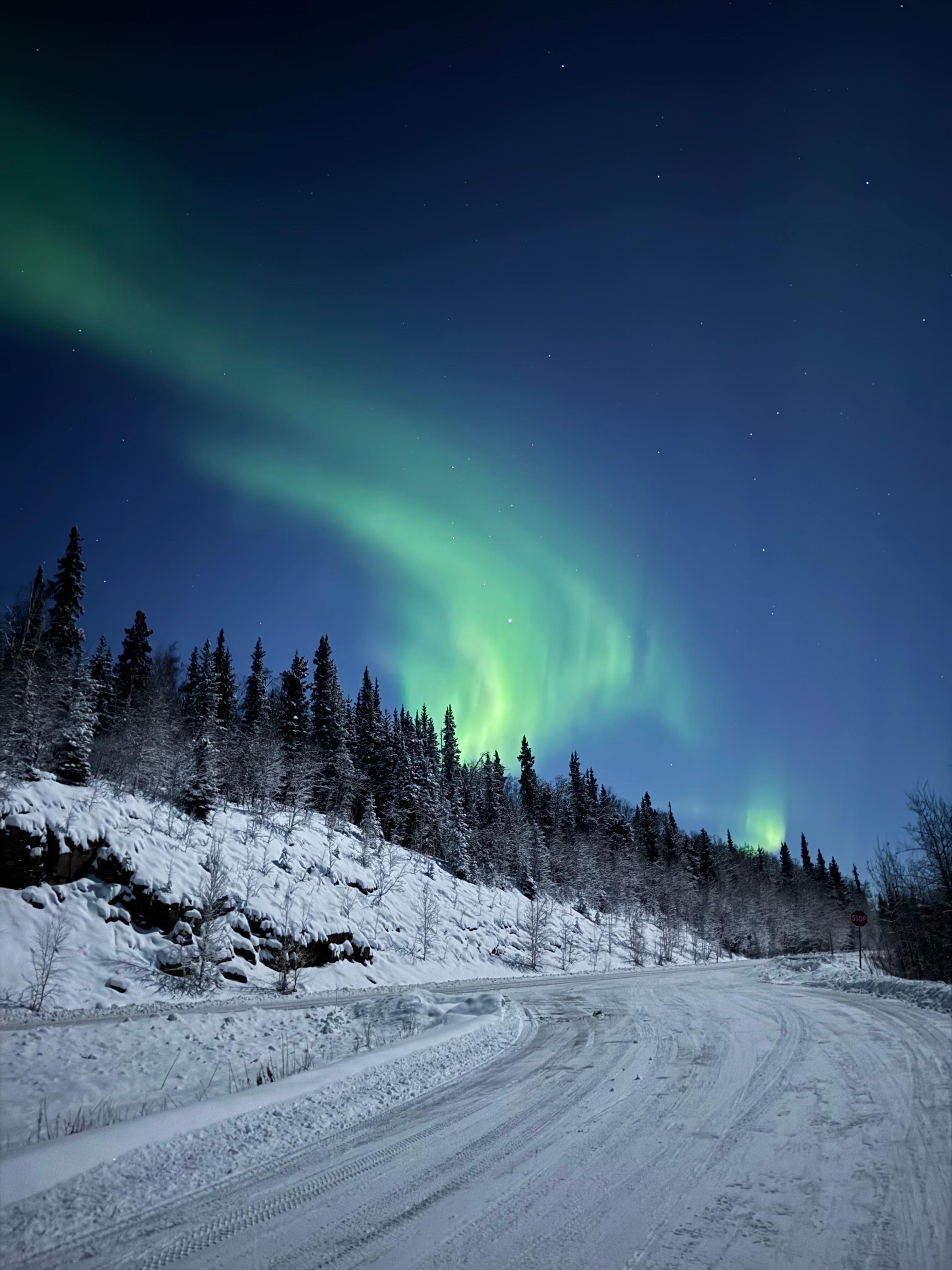 Aurora- We went out looking for it that night and saw a perfect view from their window when we got back! 