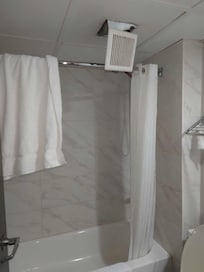 The vent in the bathroom, over the toilet